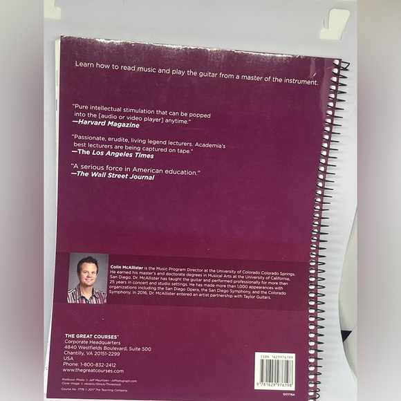 The Great Courses Guitar Workbook, BY DR COLON McALLISTER: - Picture 5 of 7